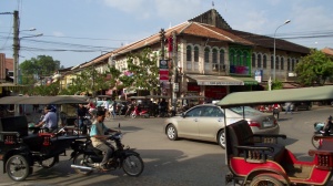 Crazy traffic in Siem Reap