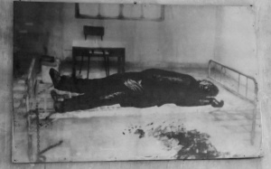 Photo of one of the bodies found, when S-21 was liberated